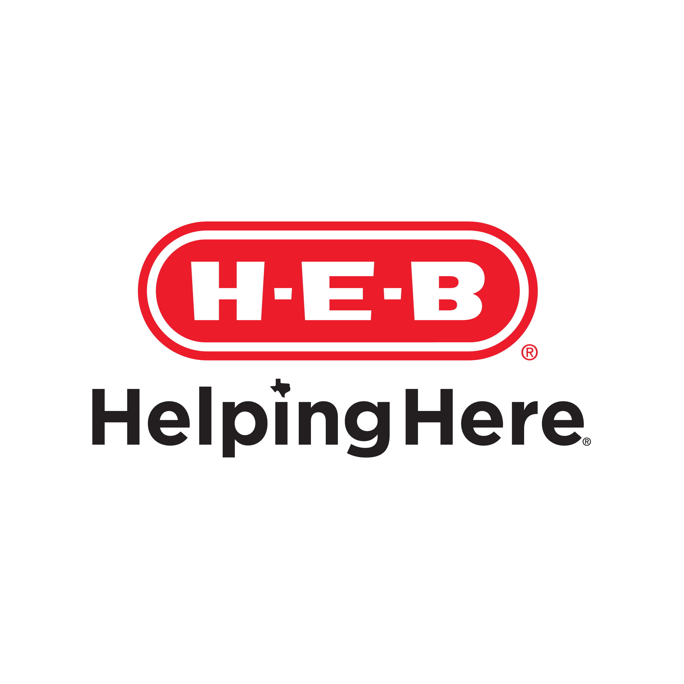 H-E-B Helping Here logo